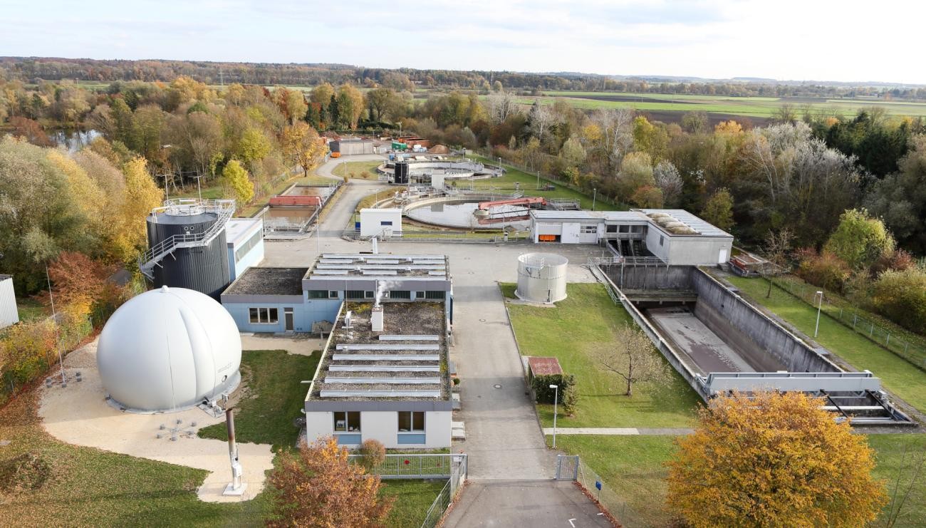 Luftibld Kläranlage Erbach