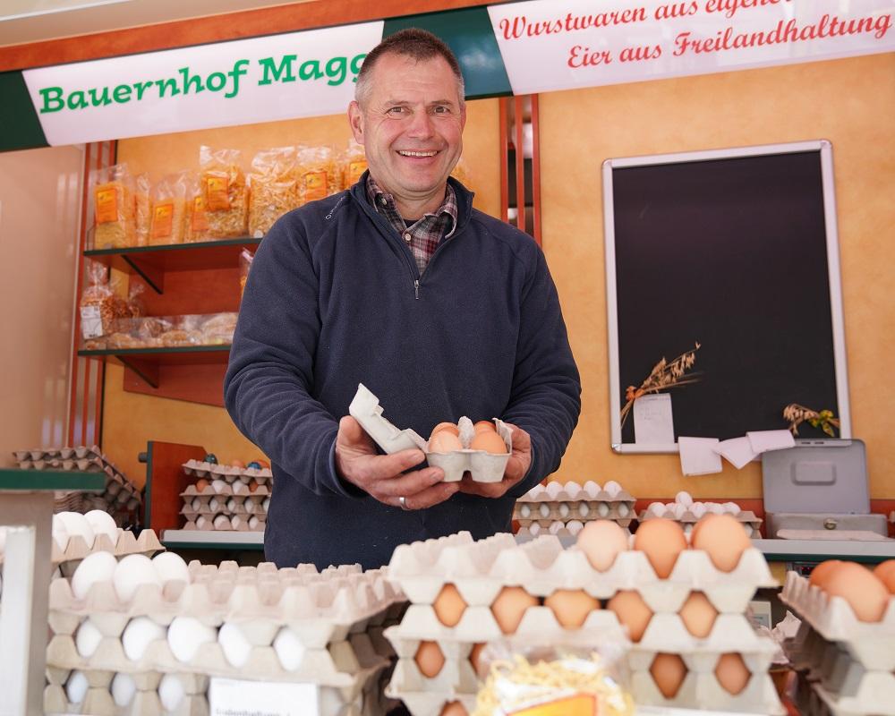 Wochenmarktstand Bauernhof Magg
