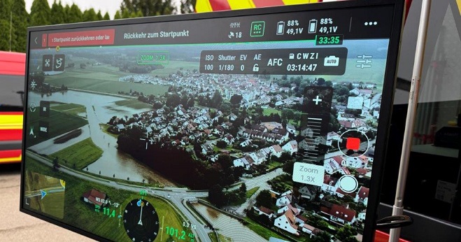 Bildschirm der Drohneneinheit Bildschirm der Drohneneinheit